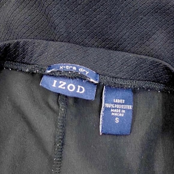 IZOD black vintage textured tennis skirt skort Size SMALL pickleball tennis golf - Picture 6 of 6